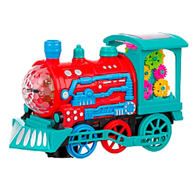 Паровозик музыкальный с шестерёнками Elefantino IT108337